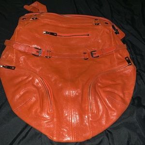 Orange Andrew Marc Leather bag